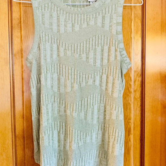 A New Day Ladies Olive Stretchy Dressy Knit Tank - Picture 5 of 8
